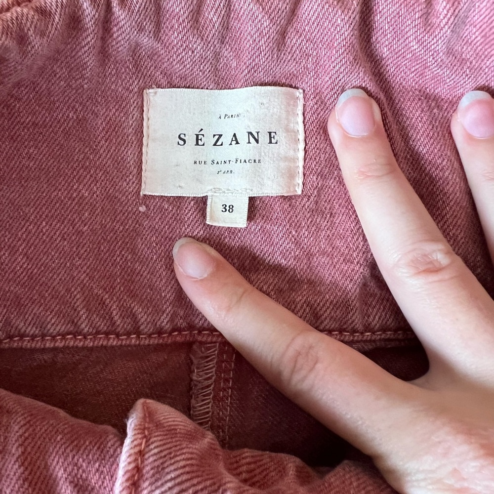 SÉZANE Sidney Dusty Rose Trousers Size 38/6 - Picture 7 of 13